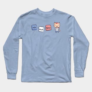 Un Deux Trois Cat Long Sleeve T-Shirt